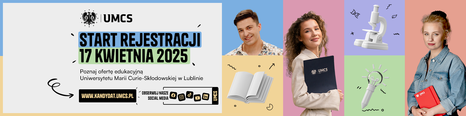 Studiuj na UMCS! Start rejestracji już 17 kwietnia