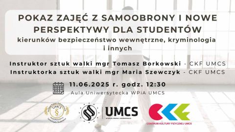 Pokaz zajęć z samoobrony i nowe perspektywy dla studentów...